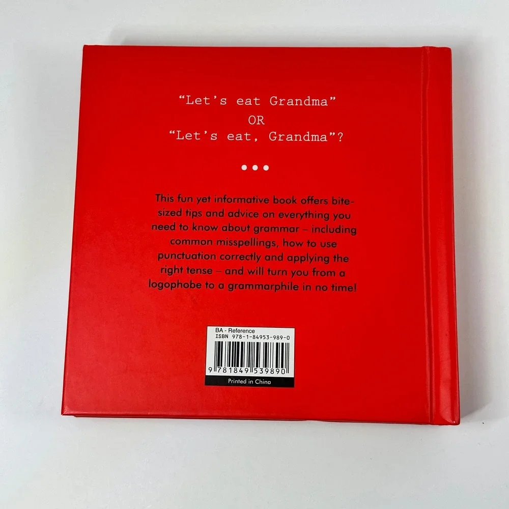 Grammar Know Your $h*t or Know You're $h*t Joanne Adams Hardcover Book Red